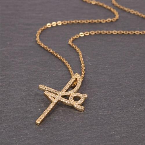 EYIKA Fashion Letter Pendant Gold Necklace White Zircon Number 2021 Colar Women Minimalist Party Jewelry for Anniversary Gift