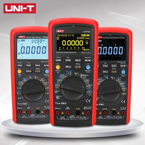 UNI-T UT171 Series Industrial True RMS Digital Multimeters Admittance 60K Counts Resistance Tester Original Measure Multimeters