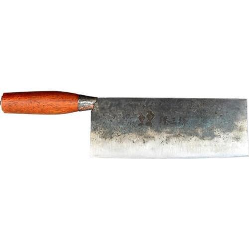 ZhenSanHuan Hand Hammered Forged Kitchen Knife Cleaver - For Deli, cheese and Flour-made Food