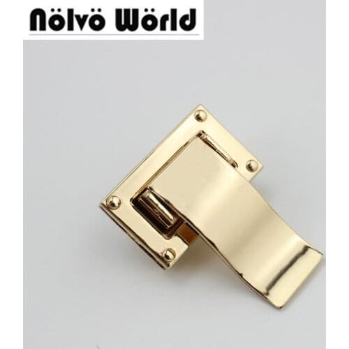 20sets 45*16mm high quality fashion bags silver triangle locks nickle bags lock DIY handmake handbag selfdom lock,alloy bolsas