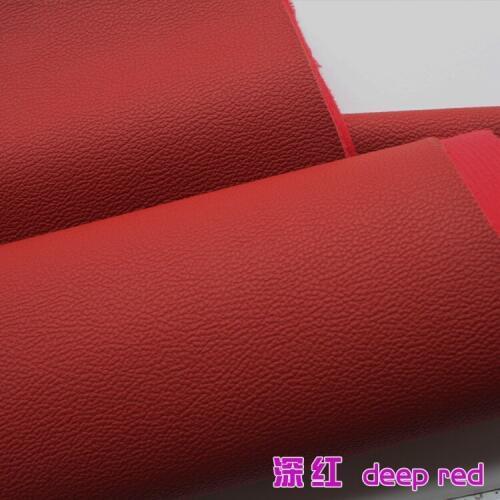 Deep red PU leather, Faux Leather Fabric, imitation leather. car interior leather, durable car seats, Sold BTY