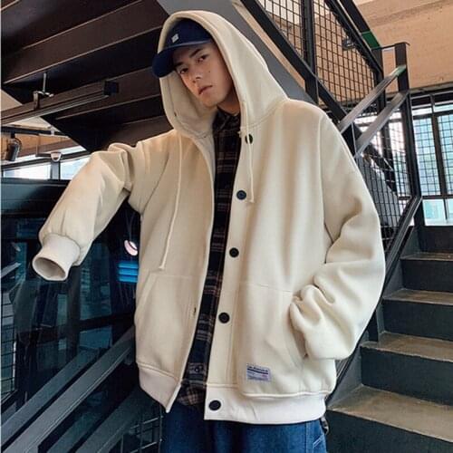 Japan Korea Style Fashion Hoodies Men Hooded Sweatshirts Loose Coat Male Spring Autumn Student Casual Tops