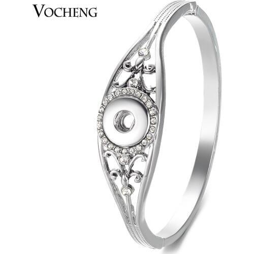 Vocheng Ginger Snap Jewelry Free Size Bangle Snap Button Jewelry for 12mm GingerSnap Charms NN-689