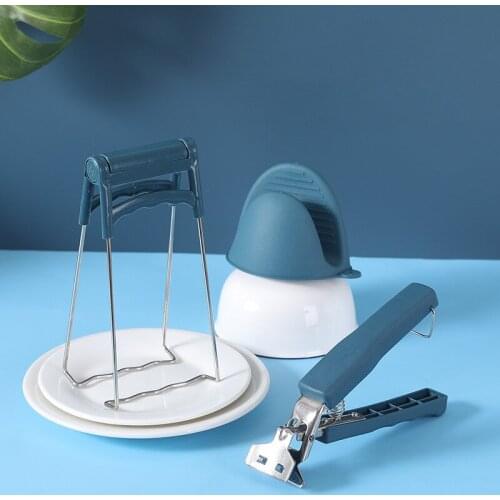 Take Bowl Clip Anti-hot Clip Kitchen Tool Bowl Plate Clip Steaming Dish Holder Anti Slip and Anti-hot Gripper Kitchen Gadgets