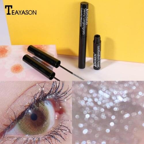 Starry Sky Diamond Mascara Quick-drying Film Broken Diamond Glitter Mascara Lasting Waterproof Curling Thick Shiny Eyelash TSLM1