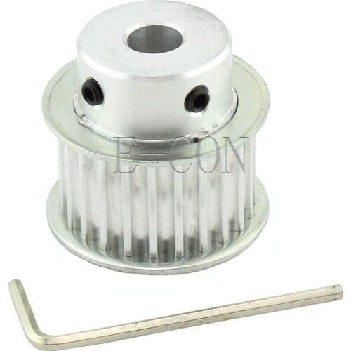 1pcs HTD5M 24Teeth Timing Belt Pulley 5mm/6mm/8mm/10mm/12mm/14mm/15mm/17mm/20mm/6.35mm/12.7mm Bore 21mm width BF Stepper Motor