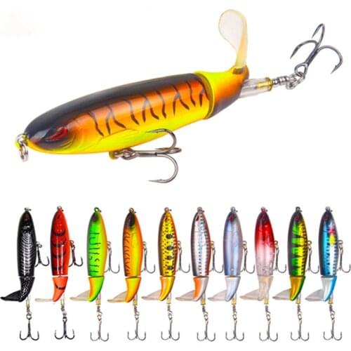 Wobbler Bait Propeller Hard Plastic Baits Fishing 10CM/13G 14CM/35G Long Shot Submarine Lure Baits Top Water Pencil Lure Fishing