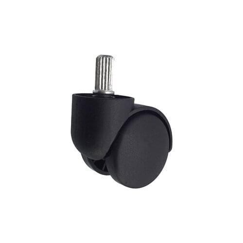 2pcs 2 inch chair wheel roller ruled universal round universal office computer chair thickened pulley circlip black color