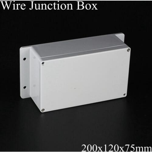 200x120x75mm ABS IP65 Waterproof Plastic Wire Junction Box With Mounted Distribution Enclosure Project Case Electronic Terminal