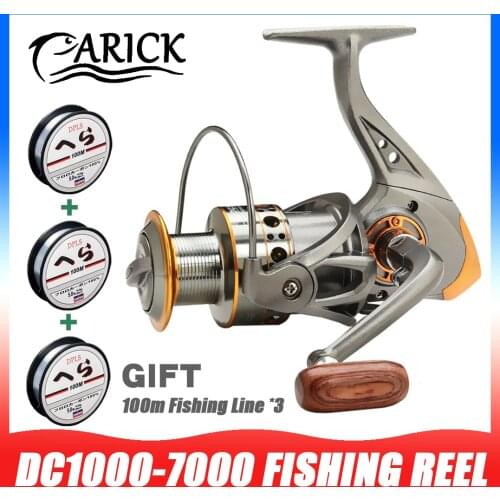 2021 New Fishing Reel Feeder 1000-7000 Metal Spool Wheel 10KG Max Drag 5.2:1 Freshwater Saltwater Sea Spinning Fishing Rod Reel