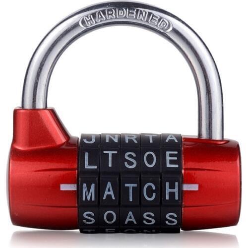 5 bit letters Letter lock Alphabet lock Password lock Alphabetic password lock Big gym Locker Secret room prop padlock