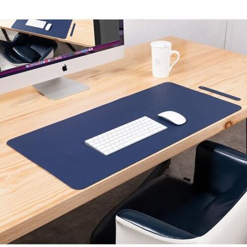 60x30 80x40cm Dual Use Large Mouse Pad PU leather Gaming Mousepad Waterproof Antifouling Non Slip Wear Mouse Pad Desk Pad