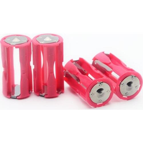 Aipinchun 10Pcs/Lot Parallel Adapter 4Pcs AAA To 1 C Size Battery Holder Case Box Convertor