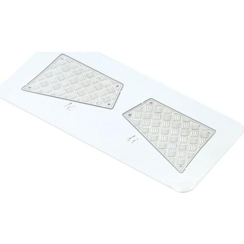 Shell Side Skirt Skid Plate Rear Skid Plate Body Metal Plate for 1 / 10 RC Tracked Vehicle Traxxas Trx-4 TRX 4 Defender