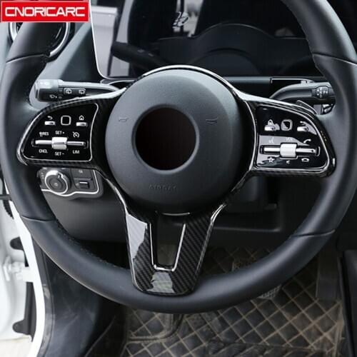 ABS Steering Wheel Button Frame Decoration Cover Trim Car Styling For Mercedes Benz B Class W247 2020