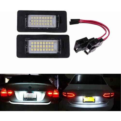 For Audi A4 S4 B8 A5 A6 A7 S5 TT Q5 PASSAT2x LED License Number Plate Light Canbus 6000K