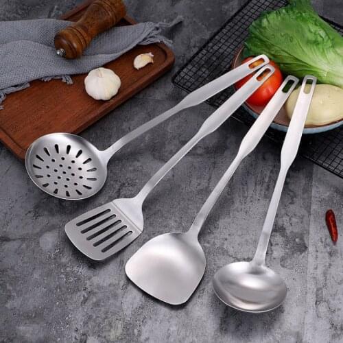 Durable Stainless Steel Large Soup Spoon Skimmer Colander Filter Kitchen Supplies Chinese Dish Soup Spoon Ladle Colander