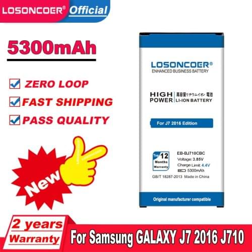 EB-BJ710CBE 5050mAh EB-BJ710CBC Battery for Samsung J7 2016 Edition Battery SM-J7109 J7108 J7008 J7009 J700F J710H Phone Battery