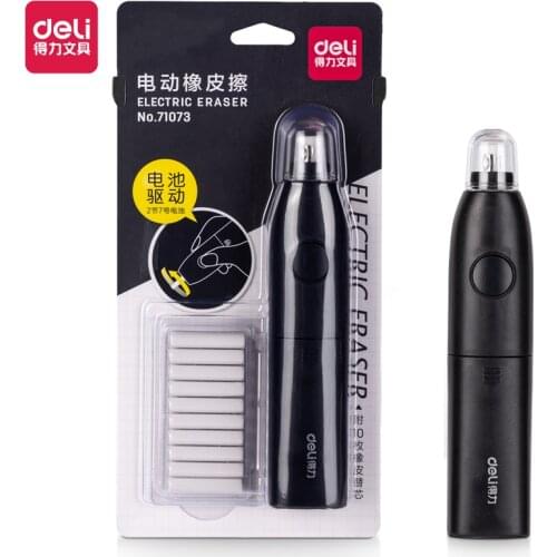 DELI Electric Eraser Rubber Kawaii Kids Electronic Eraser Cute Art drawing Stationery Office Supplies pencil eraser refill