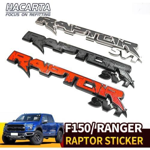 Raptor logo SVT Tailgate Emblem 3D Badge 09-19 Trunk Car Sticker Decal For RAGNER wildtrak F150 2010-2014 Fx4 Car accessories