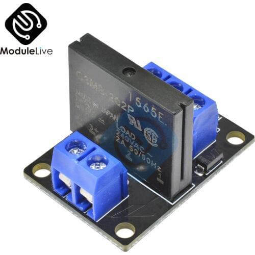 G3MB-202P 5V DC 1 Channel Solid-State Relay Board Module For Arduino High Level Fuse For Arduino SSR G3MB-202P