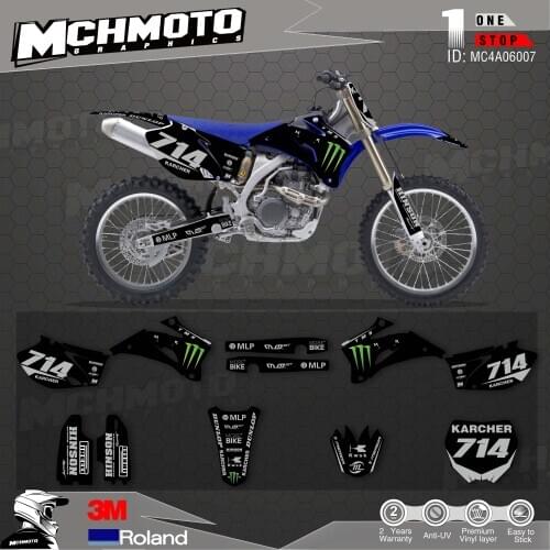 Customized Team Graphics Backgrounds Decals 3M Custom Stickers For 06-09 YZF250-450 07-14WR250F 07-11WR450F