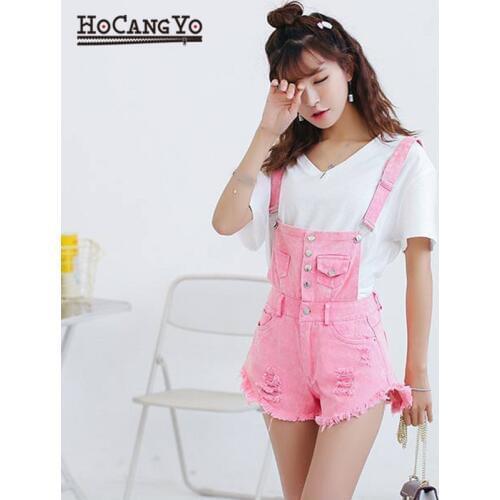 NEW Jumpsuit Women Playsuits Denim Overalls for Womens Rompers Shorts Slim Casual Short Overalls Women Shorts Rompers Tracksuit