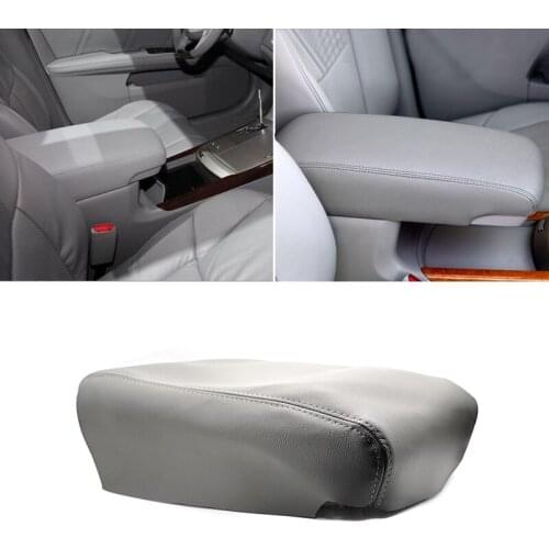 Gray Color For Toyota Avalon 2005 2006 2007 2008 2009 2010 2011 2012 Microfiber Leather Center Console Armrest Box Cover Trim