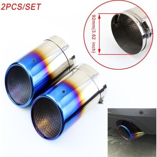 Car Tailpipe Cover Fit For Audi A8 Q7 3.0T 2009-2015 Part Rear Muffler Tail Exhaust End Pipe Tip Silencer Trim Decoration