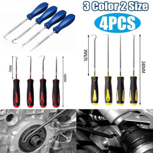 Car Remover Tool Set Car Pick And Hook Set O Ring Oil Seal Gasket Puller Remover Craft Hand Tool Car Accessories 4pcs