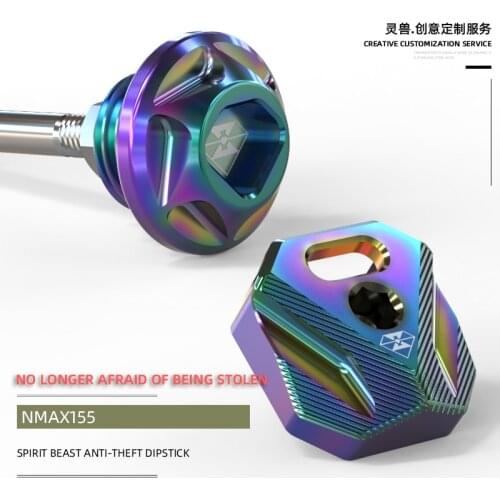 Anti-theft Oil Dipstick Modified Aerox/nvx/smax 155 Motorcycle Voge 300ac 500r 180rr Oil Dipstick for Yamaha Nmax 155