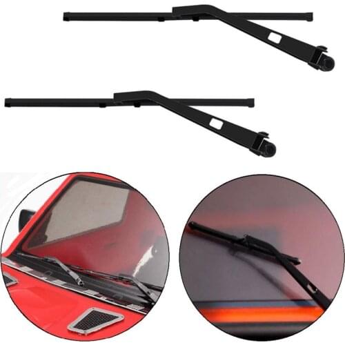 RC Car Metal Upgrade Windscreen Wiper Blades Decoration for 90046 SCX10III 1/10 Scale Climbing RC Crawler Truck Body Accessory