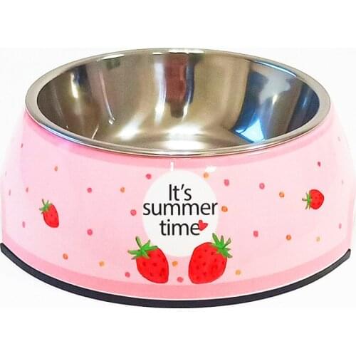 Stainless Cat Bowls Pet Steel Bowl Set Food Water Bowl for Dogs and Cats Anti-skid Cats Supplies