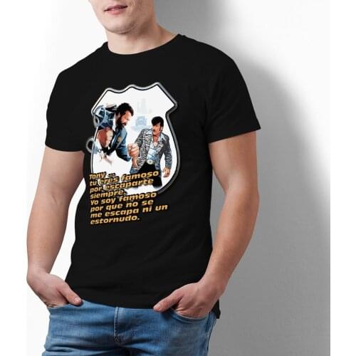 Bud Spencer T Shirt Fun Cotton Summer T-Shirt Short Sleeve Printed Tshirt Oversize Male