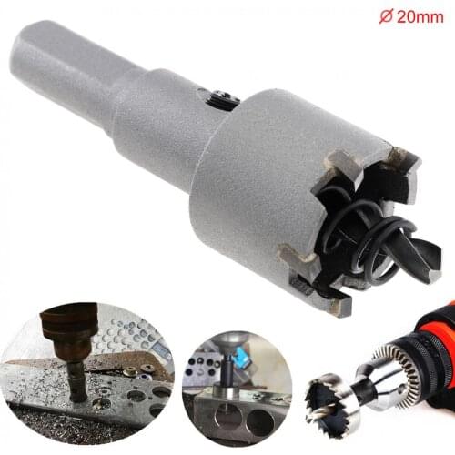 Drill Bit Carbide Cutter Head HSS Drill Set Hole for Stainless Steel Metal Alloy Cutter Carbide Alloy HSS Hole Saw