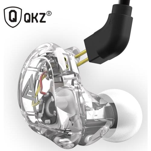 New QKZ VK1 4DD In Ear Earphone HIFI DJ Monito Running Sport Earphone Hybrid Headset Bass Earbuds With Mic Replaced Cable