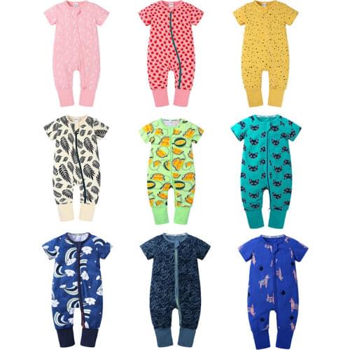 Baby Clothing 2020 New Newborn jumpsuits Baby Boys Girls Rompers Clothes Short Sleeve Infant Jumpsuit Pajamas Baby Clothing