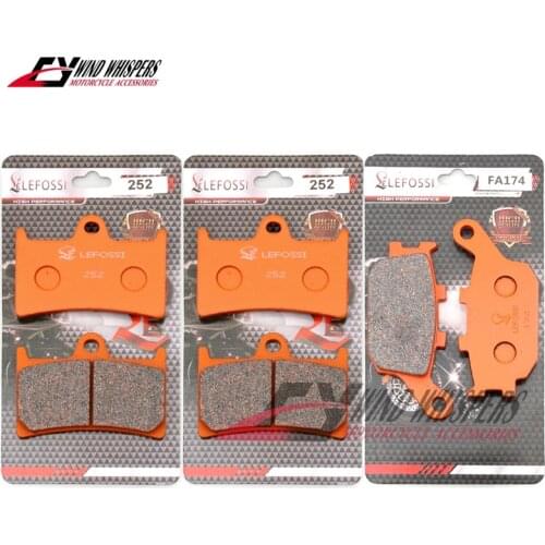 Metal sintering Front Rear Brake Pads For Harley 2008-2018 Touring Road King Electra Street Glide FLHR V-Rod VRSC VRSCR VRSCA/B