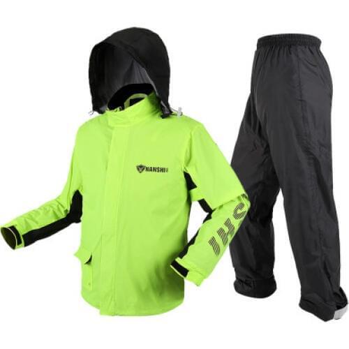 Raincoat rain coat set Outdoor Sports Fishing Man & Woman Waterproof Fission Raincoat Suit Motorcycle Raincoat +pants