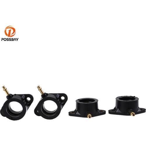 POSSBAY 4Pcs Motorcycle Carburetor Interface Gum for Kawasaki KZ1000 LTD 1980 1981 1982 Motorbike Accessories Adapter Adjuster