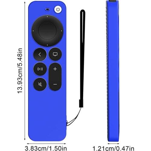 Anti-Slip Shockproof Protective Case For Apple TV 4K Remote 2021 New Soft Plain Remotes Control Protector Case