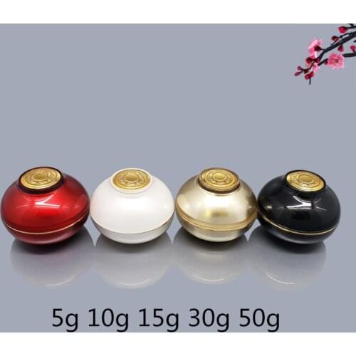 Empty 5g 10g 15g 30g 50g Acrylic Cream Jar Cosmetics Packaging Jars Pot Makeup Eye Cream Eyeshadow Nail Powder Packing Box