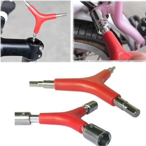 3 Way Hex Wrench Y-Type Bicycle Inner Hexagon Wrench 4/5/6mm Outer Hexagon Wrench 8/9/10mm Mountain Bike Repair Tool