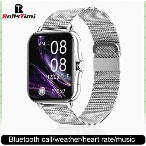 Rollstimi 2021 Smart Watch Men Lady Health monitoring fashion Fitness Bluetooth phone Watch Smart wristband for Android and IOS