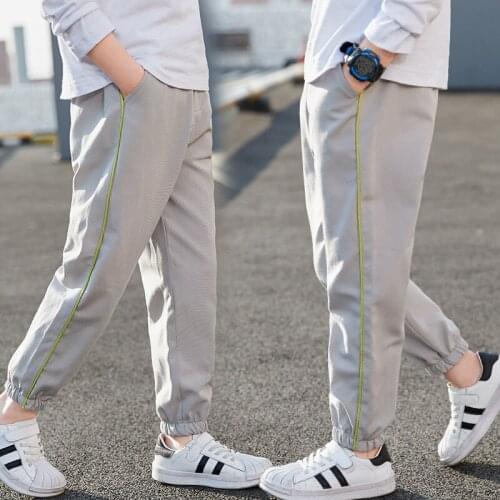 Spring Autumn Boy Children Casual Loose Pants Thin Childrens Teenage Sweatpants Kids Sport Running Trousers Clothing