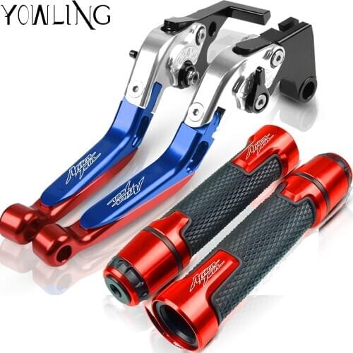 For HONDA XRV750 L-Y AFRICA TWIN 1990-2003 Motorcycle Accessories Extendable Brake Clutch Levers and Handlebar Hand Grips ends