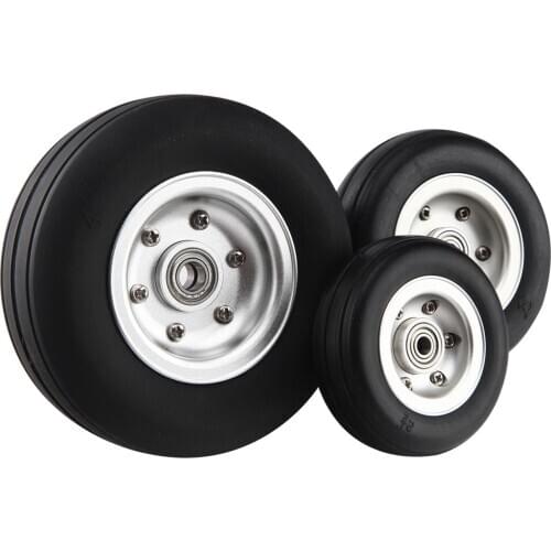 1 Pair Rubber Wheel With Brake 2.5inch 3inch 4inch For RC Airplane Aircarft Model