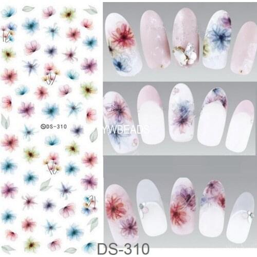 1 Pc Manicure Watermark Large Sheet Sticker Accessories Decal Sticker DS300-320 Japan Manicure Nail Sticker