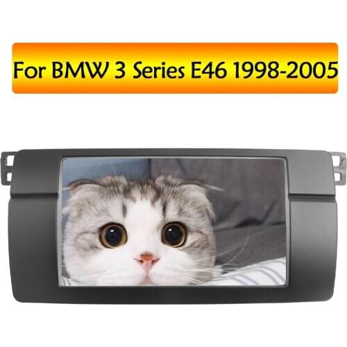 2 Din Car CD Stereo Radio Fascia Panel for BMW 3-Series E46 1998 1999 2000 2001~ 2005 Plate Frame Audio CD Dashboard Panel Kit