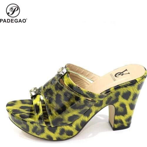 2020 African Women Shoes Decorated with Rhinestone Italy Women Shoes for Party Italian Women Summer Sexy High Heels Pumps
